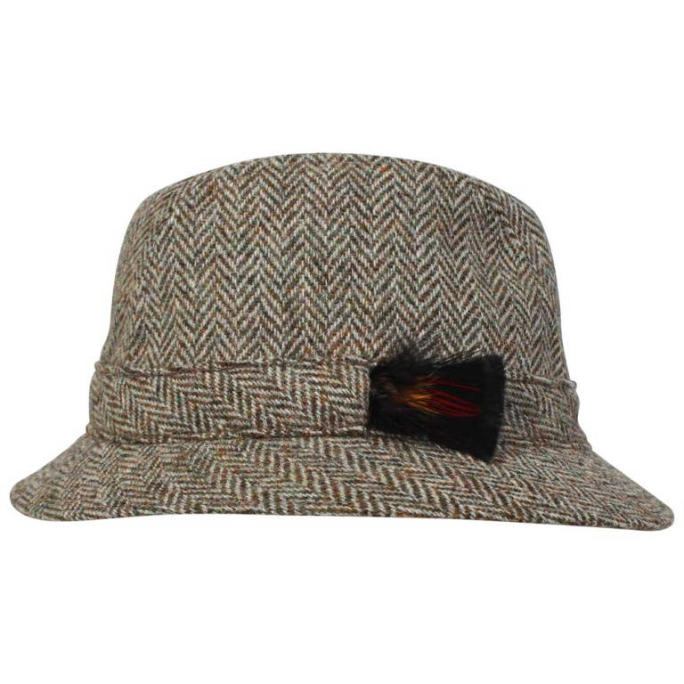 Harris Tweed Trilby Hat – Rheged Trilby | Rheged Hats and Caps