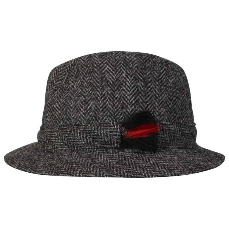 Harris Tweed Trilby Hat – Rheged Trilby | Rheged Hats and Caps
